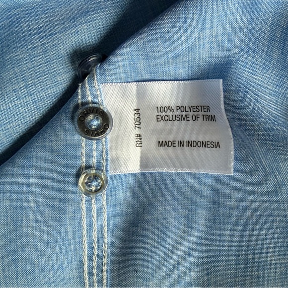 Orvis Fishing Shirt Mens XL Blue Technical Performance Outdoor NWOT - Picture 7 of 10